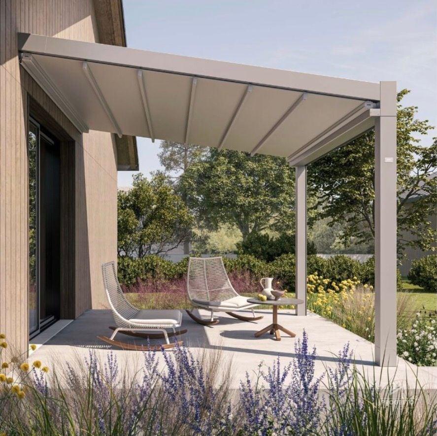 Pergola retrattile, realizzazione 3 di 4 — Progetto Tenda
